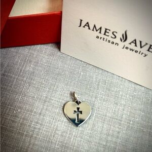 ⚜️James Avery Crosslet Heart Pendant